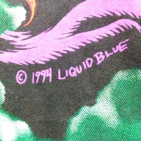 RARE,Vintage Liquid blue,Wizard/Grail tshirt,XXL(short sleeve)XL(long sleeve,NEW - Picture 3 of 5